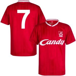 Liverpool FC Candy Retro Voetbalshirt 1988-1989 + Nummer 7 (Dalglish)