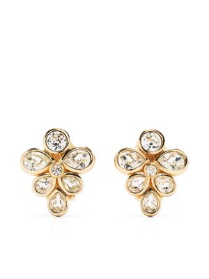 Christian Dior Pre-Owned boucles d'oreilles strassées pre-owned (années 1990)