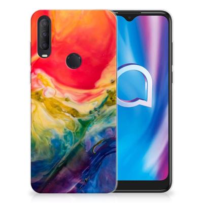 Smartphone hoesje Alcatel 1S (2020) Watercolor Dark Smartphone hoesje Alcatel 1S (2020) Watercolor Dark
