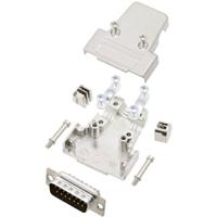 TRU COMPONENTS TCTRIM15DMPK 7709376 D-sub male connectorset 180 ° Aantal polen: 15 Soldeerkelk 1 stuk(s)