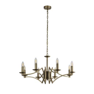 Searchlight Oud messing hanglampAscot Ø 88cm - 41312-8AB