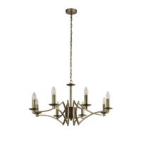 Searchlight Oud messing hanglampAscot Ø 88cm - 41312-8AB