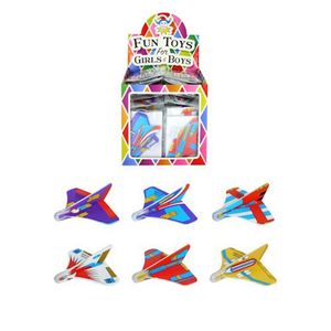 Uitdeelcadeautjes - Mini Star Glider Vliegtuigen in Traktatiebox (72