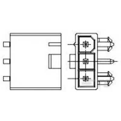 TE Connectivity 2029154-3 Male header, inbouw (standaard) Inhoud: 1 stuk(s) Package