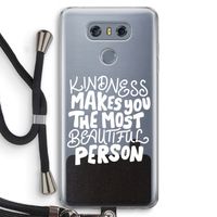 The prettiest: LG G6 Transparant Hoesje met koord