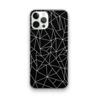 Geometrische lijnen wit: iPhone 12 Pro Max Transparant Hoesje