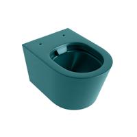 Wandcloset Mondiaz Lavie | 53 cm | Zonder spoelrand | Single fire | Excl.Toiletzitting | Keramiek | Smag (turquoise)