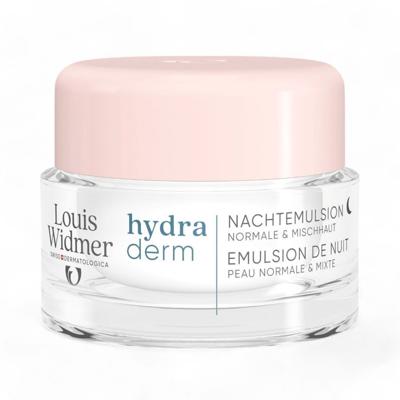 Louis Widmer Hydraderm Nachtemulsie Zonder Parfum 50ml