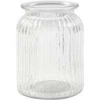 Creativ Company Glazen pot, h: 14,5 cm, d 11 cm, gatgrootte 7 cm, 6 stuk/ 1 doos