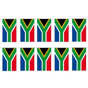 2x Papieren slinger Zuid-Afrika 4 meter landen decoratie