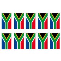 2x Papieren slinger Zuid-Afrika 4 meter landen decoratie