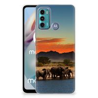 Motorola Moto G60 TPU Hoesje Olifanten - thumbnail