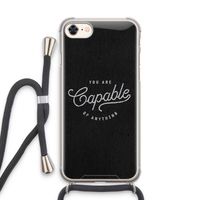 Capable: iPhone 7 Transparant Hoesje met koord