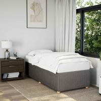 Bedframe zonder matras 100x200 cm stof taupe