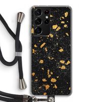 Terrazzo N°7: Samsung Galaxy S21 Ultra Transparant Hoesje met koord