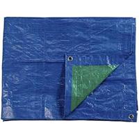 Zonnetent EDM 74992 Blauw Groen Blauw/Groen Polyethyleen 90 g/m² 4 x 5 m Dubbelzijdig