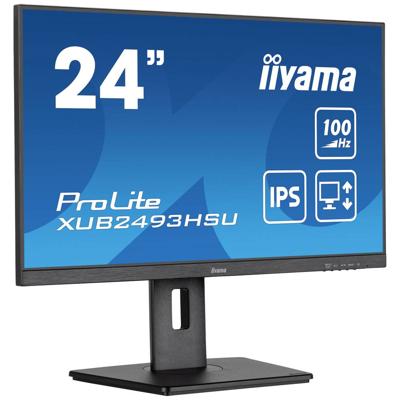 Iiyama ProLite XUB2493HSU-B6 LED-monitor Energielabel E (A - G) 61 cm (24 inch) 1920 x 1080 Pixel 16:9 0.4 ms HDMI, DisplayPort, Hoofdtelefoon (3.5 mm