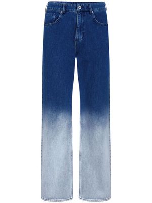 Karl Lagerfeld Jeans jean droit à effet dégradé - Bleu