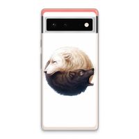 Yin Yang Wolves: Google Pixel 6 Transparant Hoesje