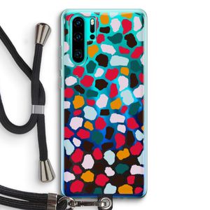 Colored Giraffe: Huawei P30 Pro Transparant Hoesje met koord