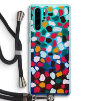 Colored Giraffe: Huawei P30 Pro Transparant Hoesje met koord