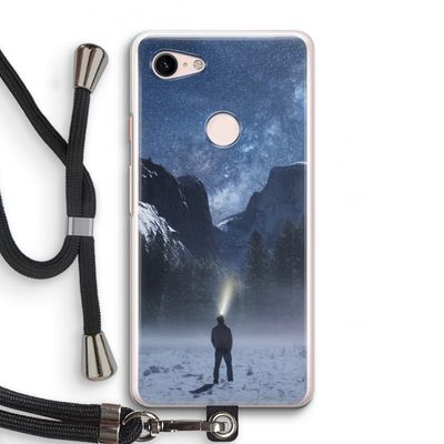 Wanderlust: Pixel 3 Transparant Hoesje met koord