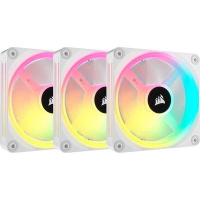 Corsair iCUE LINK QX120 RGB 120mm PWM Fans Starter Kit - Wit case fan