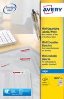 Etiket avery j8656-25 46x11.1mm wit 2100st