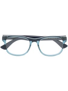 Gucci Eyewear rectangle-frame optical glasses - Bleu