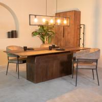 LABEL51 Eettafel 'Owen' Mangohout, 200 x 100cm
