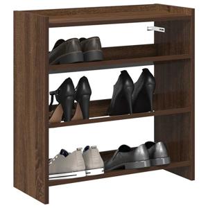 VidaXL Schoenenrek 60x25x62 cm bewerkt hout bruin eikenkleur