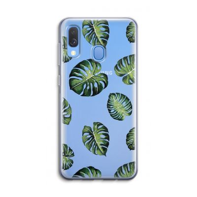 Tropische bladeren: Samsung Galaxy A40 Transparant Hoesje