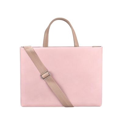PU waterdichte laptop handtas Cross Body tas voor 13 3 inch laptops (roze)