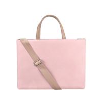 PU waterdichte laptop handtas Cross Body tas voor 13 3 inch laptops (roze)