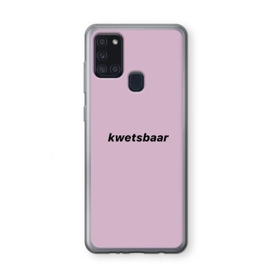 kwetsbaar: Samsung Galaxy A21s Transparant Hoesje