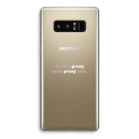 uzelf graag zien: Samsung Galaxy Note 8 Transparant Hoesje