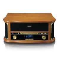 CLASSIC PHONO TCD-2571WD - Houten retro platenspeler met Bluetooth®, DAB+/FM Radio, USB encoding, CD-speler, Cassettespeler en ingebouwde speakers - H