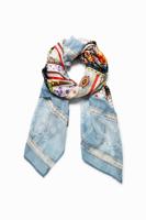 Boho foulard met tie-dye - BLACK - U