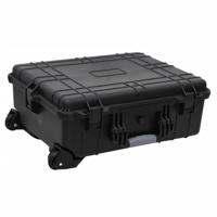 Flightcase op wieltjes 63x50x23 cm PP zwart - thumbnail