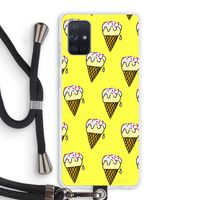 Isjes: Samsung Galaxy A71 Transparant Hoesje met koord