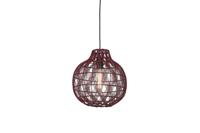 GOOD&MOJO Hanglamp 'Mendoza' Bamboe, 35cm, kleur Burgundy