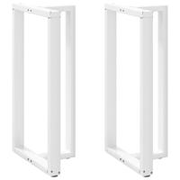 Bartafelpoten 2 st T-vormig 60x35x(110-111) cm staal wit