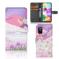 Samsung Galaxy A41 | Telefoonhoesje | Met pasjeshouder | Bird Flying