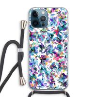 Hibiscus Flowers: iPhone 12 Pro Max Transparant Hoesje met koord