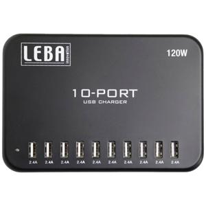 Leba NoteCharge NCHAR-U10-SC oplader voor mobiele apparatuur Tablet, Universeel Zwart USB Snel opladen Binnen