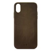 Senza Desire Leather Cover Apple iPhone XR Burned Olive
