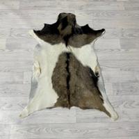 Geitenhuid bruin zwart wit 85x75cm