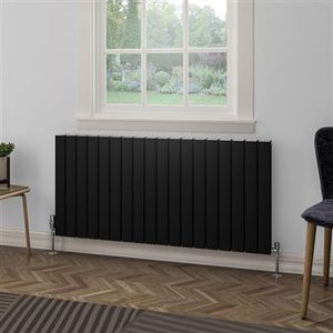 Eastbrook Hadleigh radiator 125x60cm aluminium 2111W zwart mat