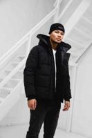 Malelions Porter Parka Winterjas Heren Donkerblauw - Maat S - Kleur: Zwart | Soccerfanshop