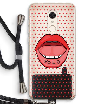 Yolo Denise: Xiaomi Redmi 5 Transparant Hoesje met koord